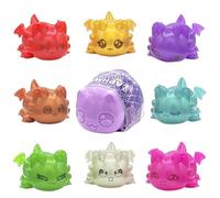 Aphmau MeeMeow Mystery Squishy Figures; Series 4 - Dragons, Blind Box, 1 of 8 Possible Dragon MeeMeows, Official Aphmau Merch