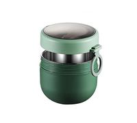 Aphmeir Overnight Oats Containers with Lids, 20oz Stainless Steel Inside Overnight Oats Jars with Spoon, Insulated Food Jars Portable Oatmeal Container Breakfast On The Go Cups (Green)