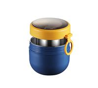 Aphmeir Overnight Oats Containers with Lids, 20oz Stainless Steel Inside Overnight Oats Jars with Spoon, Insulated Food Jars Portable Oatmeal Container Breakfast On The Go Cups (Blue)