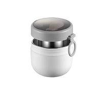 Aphmeir Overnight Oats Containers with Lids, 20oz Stainless Steel Inside Overnight Oats Jars with Spoon, Insulated Food Jars Portable Oatmeal Container Breakfast On The Go Cups (White)