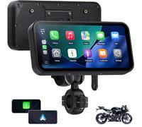 Aphqua A622 Motorcycle CarPlay 6.25" Touchscreen Display, Wireless CarPlay and Android Auto, Tire Pressure Monitoring System (TPMS), IP67 Waterproof, Dual Bluetooth, GPS, USB/ACC Power Supply