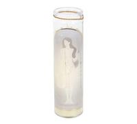 Aphrodite Goddess Tube Candle with Rose Quartz Crystals - Divine Energy for Self-Love, Rose Quartz for Compassion and Healing, Fresh Neroli Fragrance, 50 Hours Burn Time, Repurpose as a Vase