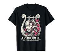 Aphrodite Gr oddess Statue Primordial Desire Doves T-Shirt