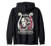 Aphrodite Gr oddess Statue Primordial Desire Doves Zip Hoodie
