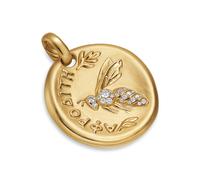 Aphrodite Medallion Amulet In 18ct Yellow Gold With Diamonds, 28.3mm