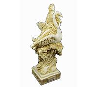Aphrodite on swan Venus sculpture Goddess of love aged statue