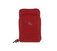 'Aphrodite' Real Leather Crossbody Smart Phone Bag Ashwood Leather Red One Size