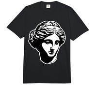 Aphrodite Venus Gr oddess Statue Blackwork Comfort Colors Adult Heavyweight T-Shirt