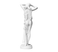 Aphrodite Venus with her Hands on her Head Female Cast Marble Statue 12.2 in