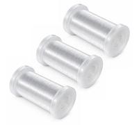 Aphumedc 3Pcs Clear Invisible Nylon Sewing Thread Monofilament 200M Thickness 0.15mm, Clear Serger Thread for Beading Sewing Quilting Hanging Decorations DIY Handmade