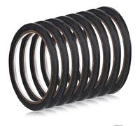 Aphumedc 8 Rolls Washi Tape - Thin Line Painters Tape for Art Pinstriping, Dry Erase Whiteboard with Lines, Black Tapes for White Board Accessories - 1/8In