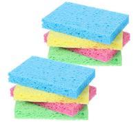 Aphumedc Cellulose Sponges Pack, Non Scratch Kitchen Sponges for Cleaning Dishes, Household Scrubbing Sponge Bulk, Compressed Natural Sponge for Painting Bathroom Sink(8-Pack)