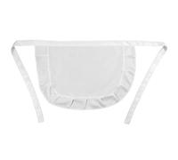 Aphumedc Cosplay Waist Apron, White Maid Outfit Puffy Half Apron Kitchen Cleaning Aprons French Maid Doll Dress Cosplay Costumes for Women Girls (11.81" x 11.42")
