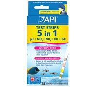 API 5 in 1 Test Strips Kit Aquarium PH Nitrate Nitrite GH KH 25pcs