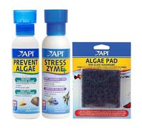API Acrylic Aquarium Cleaning Bundle Algae Pad Stress Zyme Prevent Algae
