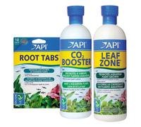 API Aquarium Plant Care Bundle Root Tabs + CO2 Booster 473ml Fertilizer Set