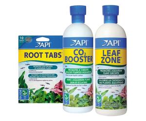 API Aquarium Plant Care Bundle Root Tabs + CO2 Booster 473ml Fertilizer Set