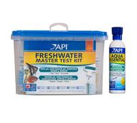 API Aquarium Test Strips & Water Treatment Bundle Aqua Essential + Test Kit