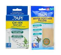 API Aquarium Test & Water Softener Bundle GH KH Kit + Pillow Filtration Pouch 5