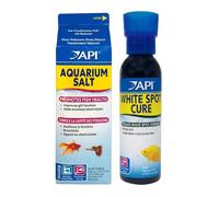 API Fish Medication & Aquarium Salt Bundle White Spot Cure 118ml + Salt 936g