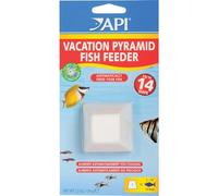 API HOLIDAY PYRAMID FISH FEEDER 14-Day Automatic Fish Feeder 34-Gram 1-Count Pack,White