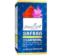 Api-Nature Saffron Concentrate, 2% Saffranal, Made from Pure Crocus Sativus Stamping Threads, 40 Capsules