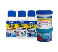 API Perfect Start Aquarium Kit + Aquarian Goldfish Flakes Fish Food 50g Bundle