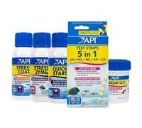 API Perfect Start Kit + 5-in-1 Test Strips 25pk Aquarium Water Treatment Kit