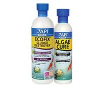 API Pond Clean and Clear Water Treatment Bundle with Water Clarifier, Sludge Remover, 473 ml and Algae Cure Algae Control, 237 ml