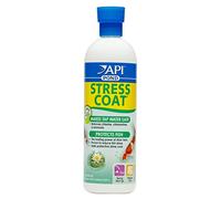 API POND STRESS COAT (473 ml) Pond Water Conditioner - Quickly Makes Tap Water Safe for Fish & Plants - Up to 7,267 Litres - Removes Chlorine, Ammonia & More - Natural Aloe Vera