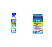 API Prevent Algae Aquarium Algae Control Solution, 237 ml Bottle & AQUARIUM SALT Freshwater Aquarium Salt 453-Gram Box