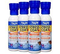 API Stress Coat Aquarium Water Conditioner, Fish, 118 ml Bottle (pack of 4)