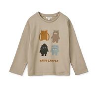 Apia Monsters Organic Cotton Long Sleeve T-Shirt Beige 6 months