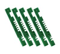 Apiary Entrance Reducer Accessory 19 X 3 Cm Green Polymer 5 Pack, Slotted Entry Control Panel for Orderly Colony Access and Apiary Maintenance