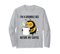 Apiary Humor Beekeeping Grumpy Bee Keeper Keeping Coffee Long Sleeve T-Shirt
