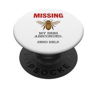 Apiary Humor Beekeeping Honey Bee Keeping Keeper PopSockets Adhesive PopGrip