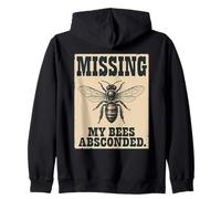 Apiary Humor Beekeeping Honey Bee Keeping Keeper Zip Hoodie