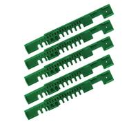 Apiary Maintenance Entrance Reducer 5 Piece Set 19 X 3 Cm Green Polymer, Entry Control Panel with Slotted Opening for Colony Access
