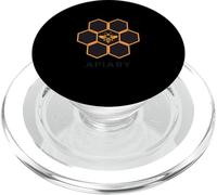 Apiary Minimalist Honeycomb Bee Beekeeper Geometry PopSockets PopGrip for MagSafe