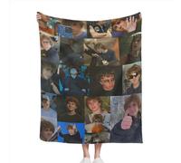 Apiawa Scobell Photo Collage Blanket Movie Character Portrait Poster Flannel Throw Blanket Cozy Soft Warm Plush Lightweight for Bedroom Living Room Sofa Couch Car Home Decor 50 x60 Inch