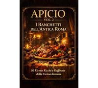 Apicio Vol. 2: Banchetti e Cucina Aristocratica: 50 Ricette Storiche dell’Antica Roma tra Sapori Agrodolci, Salse e Piatti dei Banchetti Romani Adattati alla Cucina Moderna
