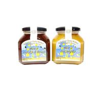 Apicoltura Castel Belfort - Pack of 2x400g Forest Honeydew Honey and Eucalyptus Honey 100% Italian, Cold-Processed, Artisan, Ideal for Snacks, Cheese and Desserts, 400 g