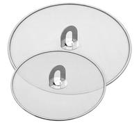 Apidgrowth Splatter Screen for Cooking - Stainless Steel Grease Splatter Guard for Frying Pan, Ultra Fine Mesh Lids Set of 2(10"& 13")