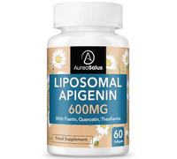 Apigenin 600mg, Optimal Dose Liposomal Apigenin Softgels for Sleep, Relaxation & Mood, Powerful Flavonoid, with Fisetin, Quercetin and Theaflavins (60 Count (Pack of 1))