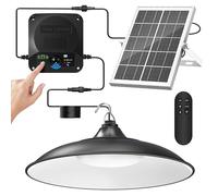 APILAB Solar Shed Light Indoor Outdoor 2000LM Daytime Running Available Motion Sensor Hanging Light Solar Indoor Lights with 4 Lighting Modes Remote Control for Barn Patio