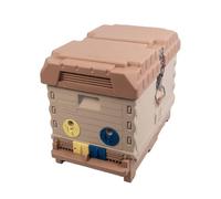 Apimaye Insulated 7 Frame Langstroth Nucleus Assembled Bee Hive Set Nuc Queen Castle with Built in Screened Bottom Board, Entrance Reducers and Top Feeders