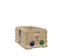 Apimaye Insulated 7 Frame NUC Assembled Deep Super Langstroth Sized Super for Bee Hives and Assembled (NO Frame) (Tan)