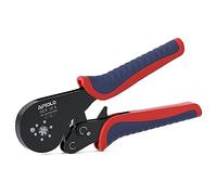 APIOLO HS-16-6 Ferrule Crimping Tool, 6-Sided Serrated Crimp Ratchet Pliers AWG28-5 0.08-16mm², Labor-Saving Electrical Crimper for Automotive Industrial Household Use