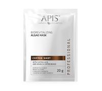Apis COFFEE SHOT Bio-revitalising Algae Face Mask with Coffee Acid & Arabica Beans | 20g