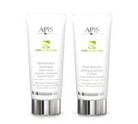 APIS HYDRO EVOLUTION Gel Mask & Enzymatic Exfoliating Set | With Pear, Rhubarb, Volcanlava | Extreme Hydration & Skin Renewal | Ideal for Face & Body | 2 x 200 ml